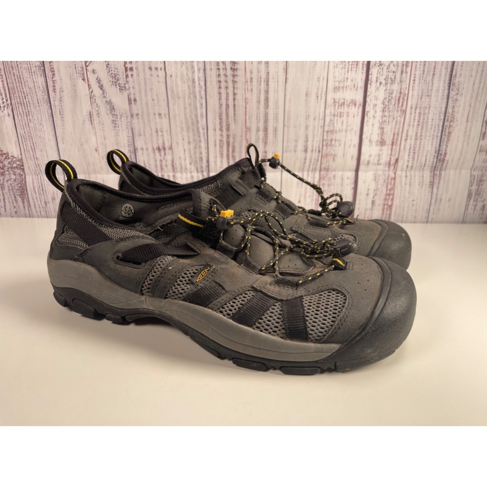 KEEN Leather Upper Hiking Comfort Shoes GDC 1112 Mens Size 13 Grey